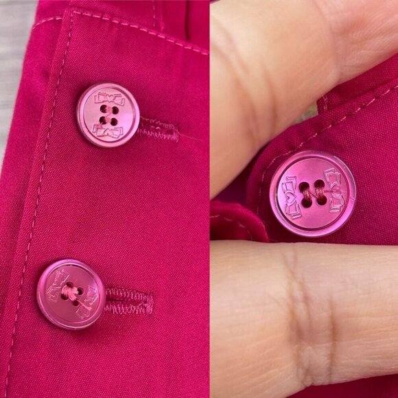 Maison common hot pink shirt wrap dress size 38/6 - Picture 15 of 16